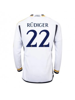 Real Madrid Antonio Rudiger #22 Replika Hemmakläder 2023-24 Långärmad